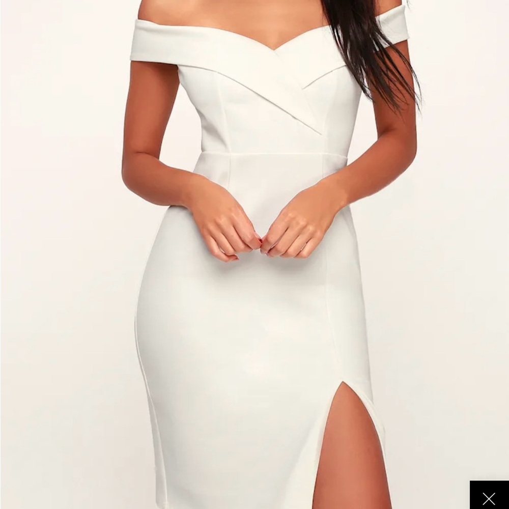 Lulu's Strapless White Dress
